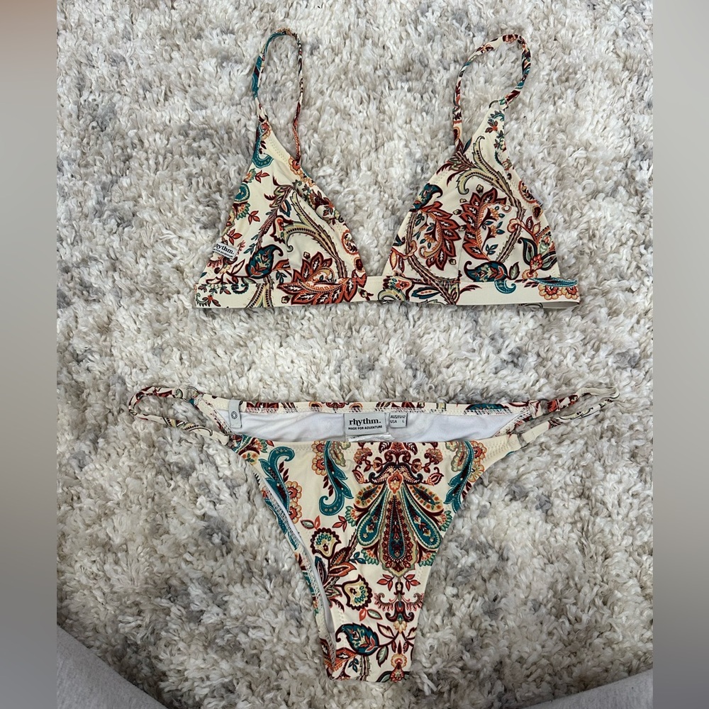 Rhythm. Paisley Print Bikini Set - Multicolor